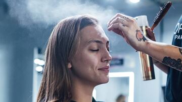 MADRID, SPAIN - SEPTEMBER 12: A model is seen at backstage before the Maison Mesa and Custo Barcelona fashion show during Mercedes Benz Fashion Week Madrid Spring/Summer 2021 at Ifema on September 12, 2020 in Madrid, Spain. (Photo by David Benito/Getty Im