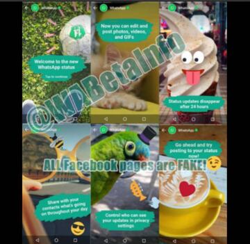 Asi quedan los estados de WhatsApp, muy similares a los snaps de Snapchat