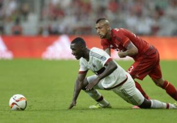 Arturo Vidal sumó su primer partido como titular en Bayern Munich. Jugó ante Milan en la Copa Audi.