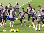 Entrenamiento del Real Madrid.