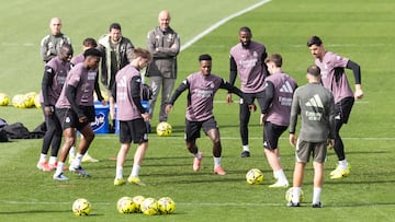 Entrenamiento del Real Madrid.