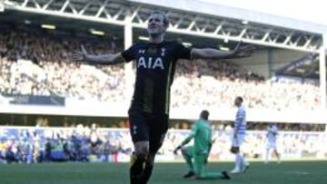 Harry Kane celebra uno de sus goles.
