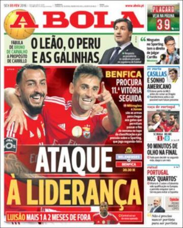 Portadas de la prensa mundial