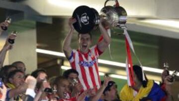 Gabi, con la Copa del Rey.