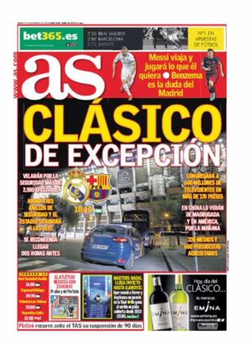 Las portadas de AS de noviembre