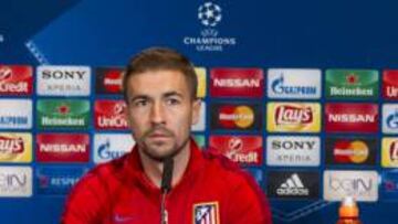 Gabi en rueda de prensa.