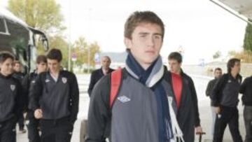 GRAN PLANTA. Aymeric Laporte, capit&aacute;n con Francia Sub-19, llega a Loiu con el Athletic.