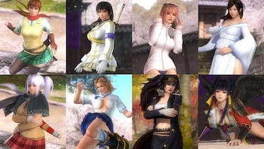 Los trajes rotos de Senran Kagura en Dead or Alive 5