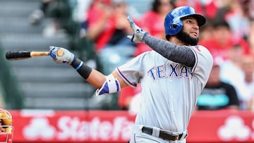 El dominicano Nomar Mazara ha destacado en los Rangers por su habilidad para conectar con su bat. Cuenta con 1,372 apariciones al plato (1,234 con el de madera), 326 hits y 50 home runs en los 338 enfrentamientos.