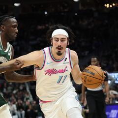 Jaime Jáquez Jr., fuera de actividad con el Miami Heat vs. Boston Celtics