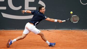 Tennis - ATP 500 - Hamburg European Open - Am Rothenbaum, Hamburg, Germany - September 25, 2020   Spain&#039;s Roberto Bautista Agut in action during his quarter final match against Russia&#039;s Andrey Rublev   REUTERS/Cathrin Mueller