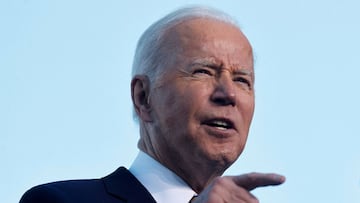 President Joe Biden delivers remarks on voting rights during a speech on the grounds of Morehouse College and Clark Atlanta University in Atlanta, Georgia.