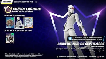 Desamorada es la skin del Club de Fortnite durante septiembre de 2022