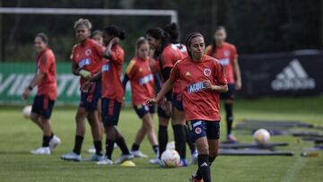 Entrenamiento de la selección Colombia previo al partido amistoso ante Estados Unidos