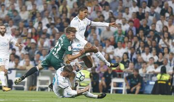 Varane, Francis y Sergio Ramos.