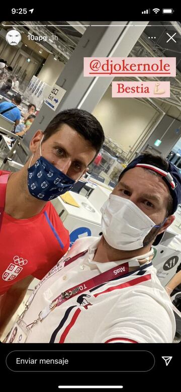 André-Pierre Gignac se retrató con NOvak Djokovic