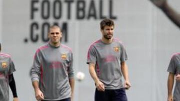 El Barcelona se ejercita con Messi y sin Iniesta ni Puyol