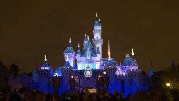 Castillo en Disneyland, en Anaheim, California.
