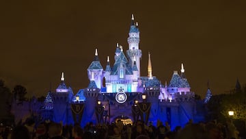 Castillo en Disneyland, en Anaheim, California.