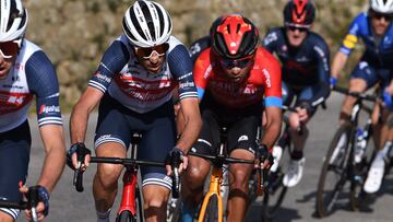 El ciclista italiano Vincenzo Nibali, durante una carrera con el Trek-Segafredo.