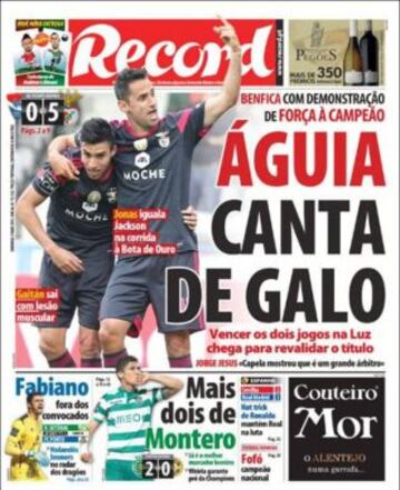 Portadas de la prensa deportiva