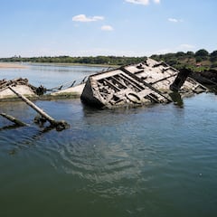 La sequía en el Danubio hace visibles buques de guerra nazis hundidos