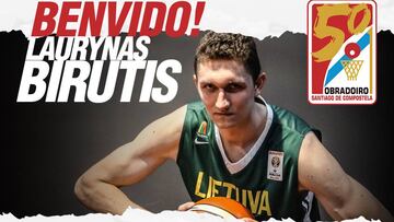 El lituano Laurynas Birutis, nuevo fichaje de Monbus Obradoiro