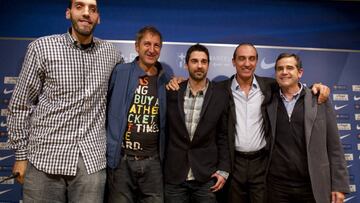 Roberto Dueñas, Andrés Jiménez, Juan Carlos Navarro, Juan Antonio San Epifanio 'Epi' y Nacho Solozábal: los 'cinco magníficos' del baloncesto azulgrana.