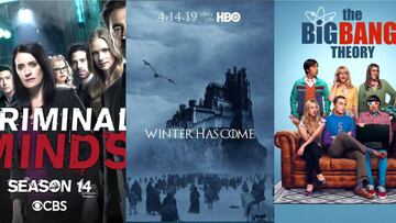 Exitosas series de televisión llegarán a su fin este año, entre ellas Game of Thrones, The Big Bang Theory, Criminal Minds, Orange is the New Black, por mencionar algunas.