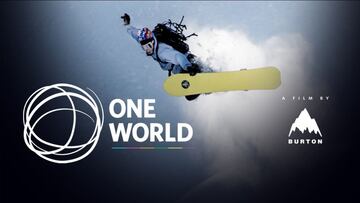 Cartel de la película Burton One World de snowboard