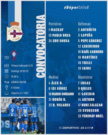 Lucas Pérez se apunta al derbi contra el Celta B