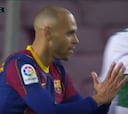 Un 'frame' de veneración: vean lo de Braithwaite con Messi tras impedirle rematar