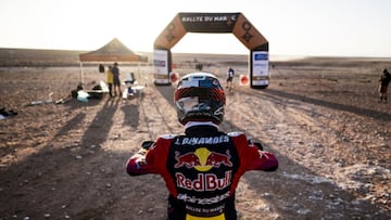 Luciano Benavides, antes de una salida del Rally de Marruecos 2024.