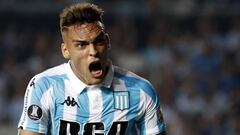 Lautaro Mart&iacute;nez con Racing. 
 