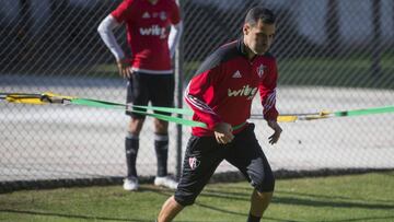 Foto de acción durante el entrenamiento del Atlas en Guadalajara, Jalisco, durante el Torneo Clausura 2018 de la Liga MX, en en la foto: Rafael Márquez.