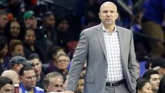 PHILADELPHIA, PA -JANUARY 20: Head coach Jason Kidd of the Milwaukee Bucks looks on against the Philadelphia 76ers in the first half at Wells Fargo Center on January 20, 2018 in Philadelphia, Pennsylvania. NOTE TO USER: User expressly acknowledges and agrees that, by downloading and or using this photograph, User is consenting to the terms and conditions of the Getty Images License Agreement.   Rob Carr/Getty Images/AFP
 == FOR NEWSPAPERS, INTERNET, TELCOS &amp; TELEVISION USE ONLY ==