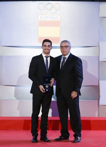 La nadadora Mireia Belmonte, el piragüista Saul Craviotto y la karateca Sandra Sánchez, entre otros muchos deportistas españoles, han sido premiados en la gala anual organizada por el Comité Olímpico Español, que reconoce los éxitos más notables de esta temporada.