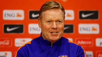 Ronald Koeman, en una rueda de prensa previa a un partido con la Federación Holandesa.