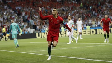 Cristiano Ronaldo superó a Messi con goles en Mundiales
