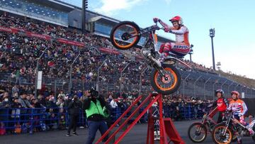 Toni Bou durante el Thanks Day de Honda en Motegi.