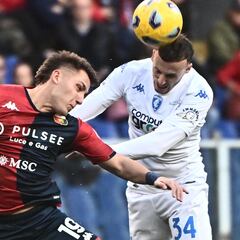 Genoa no pasa del empate contra el Empoli; Johan Vásquez salió lesionado