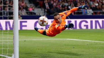 David Ospina en la semifinal de la Europa League