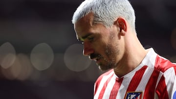 Griezmann, en el Atlético-Real Sociedad de Copa.