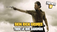 Rick Grimes (The Walking Dead) llegará a Fortnite como skin según un teaser