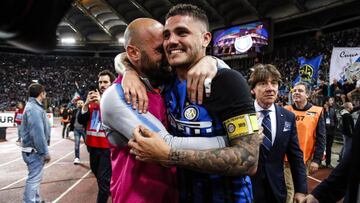 El delantero argentino del Inter de Milán, Mauro Icardi.
