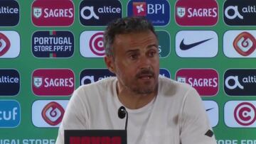 Rueda de prensa de Luis Enrique tras el Portugal-España