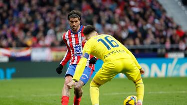 De Paul en el encuentro ante el Villarreal.