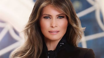 Melania Trump publica su primer retrato oficial como primera dama de Estados Unidos.