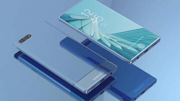 Un móvil Samsung con notch y otro 100% pantalla, nuevas patentes