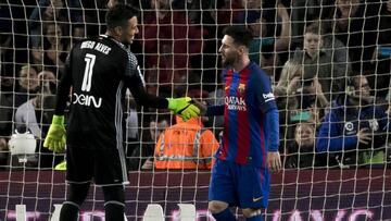 Messi y el penalti que marcó a Alves: "La pegué como pude..."